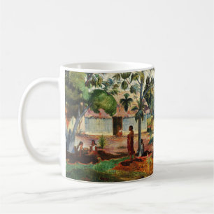 Gauguin Der große Baum Te raau rahi Kunstposter Kaffeetasse