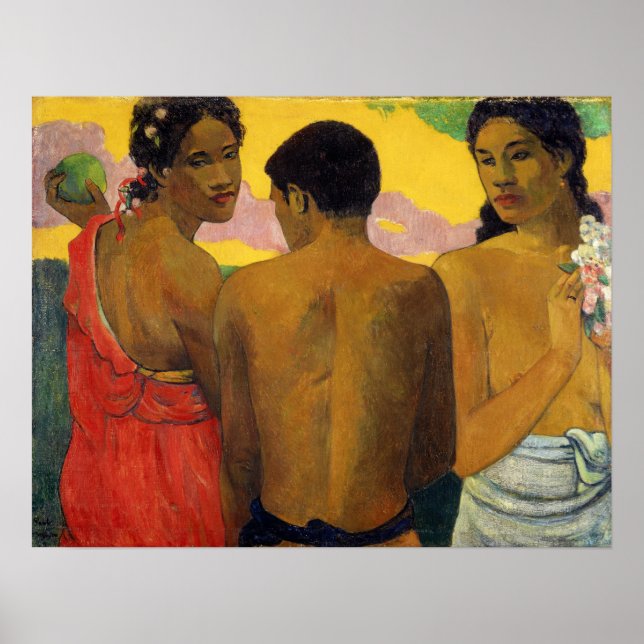 Gauguin - Drei Tahitianer 1899 Poster (Vorne)