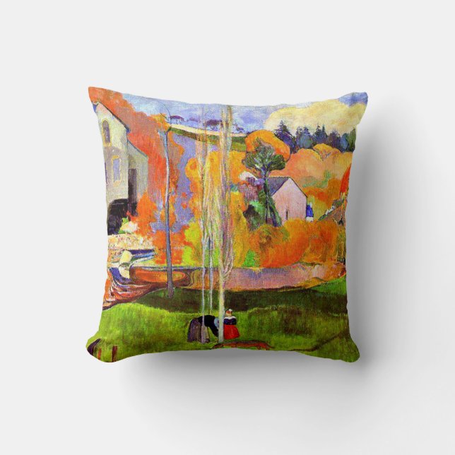 Gauguin - Eine bretonische Landschaft - David's Mi Kissen (Vorderseite)