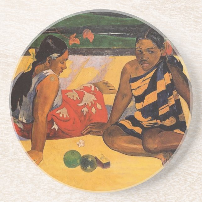 Gauguin Französisch Polynesien Tahiti Frauen Maler Getränkeuntersetzer (Vorne)