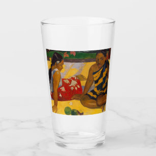 Gauguin Französisch-Polynesien Tahiti Frauen Maler Glas
