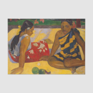 Gauguin Französisch Polynesien Tahiti Frauen Maler Seidenpapier