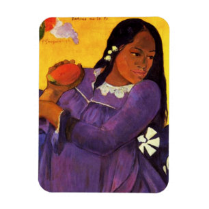Gauguin-Frau mit Mango-Magnet Magnet