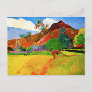 Gauguin-Gebirge in Tahiti Postcard Postkarte
