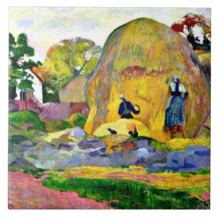 Gauguin - Goldene Ernte, Paul Gauguin Gemälde. Fliese