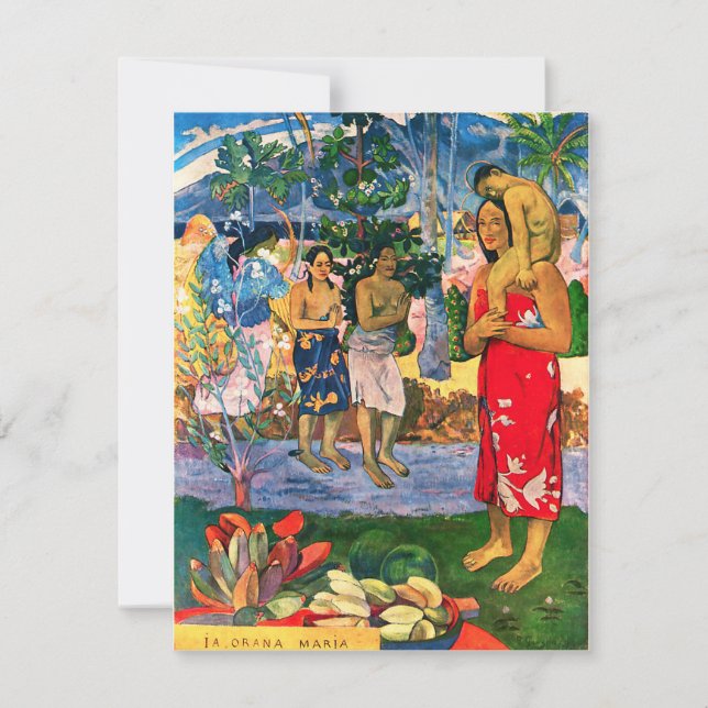 Gauguin Ia Orana Maria Einladungen (Vorderseite)