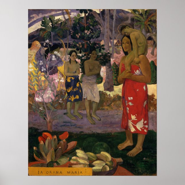 Gauguin - Ia Orana Maria (Hail Mary) 1891 Poster (Vorne)