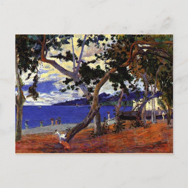 Gauguin - Küstenlandschaft von Martinique Postkarte (Vorderseite)