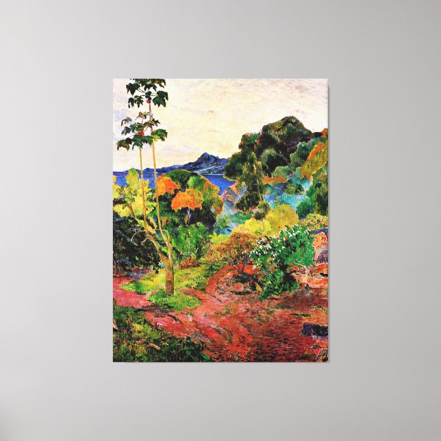 Gauguin - Landschaft Martinique, Leinwanddruck (Vorderseite)