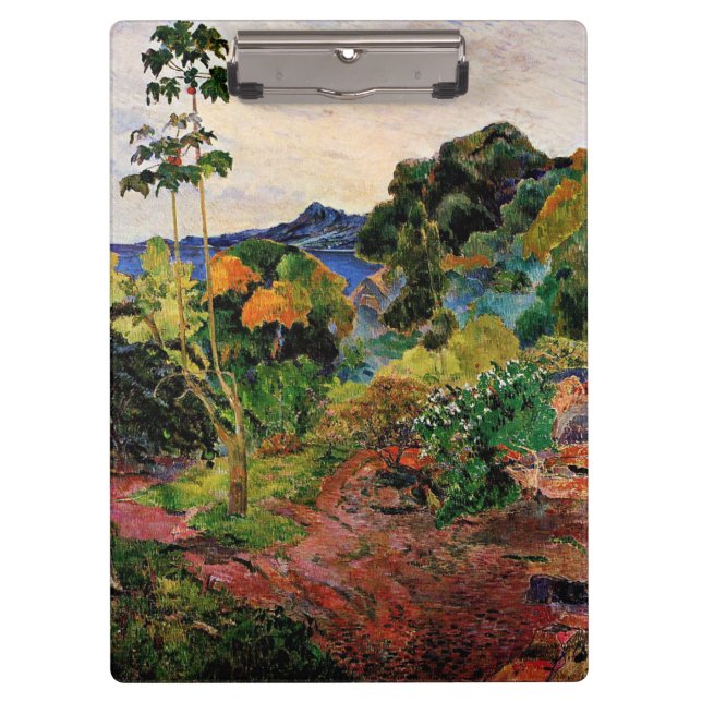 Gauguin - Martinique Landschaft Klemmbrett (Vorderseite)