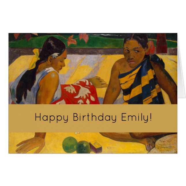 Gauguin Polynésie Française Tahiti Femmes Peinture (Devant horizontal)