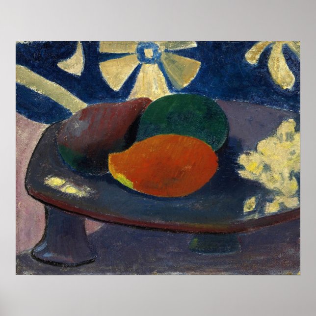 Gauguin - Stillleben mit drei Mangos 1892 Poster (Vorne)