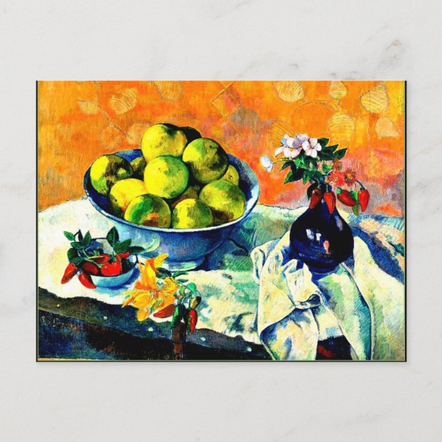 Gauguin - Stillleben mit Grapefruits Postkarte (Vorderseite)