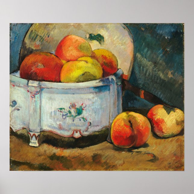 Gauguin - Stillleben mit Pfirsichen Poster (Vorne)