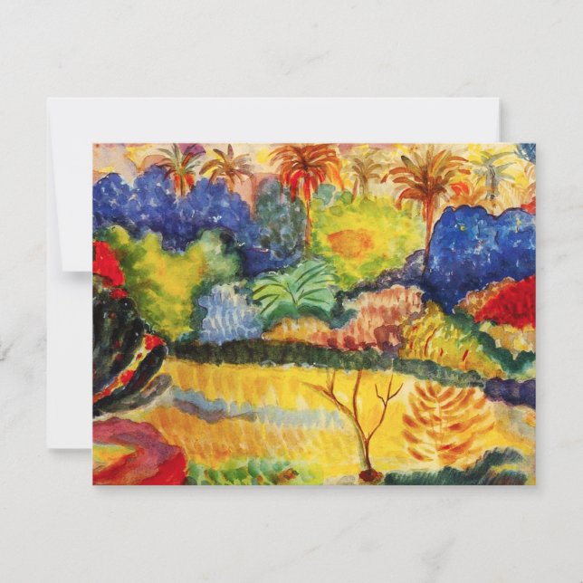 Gauguin Tahitian Landschaftseinladungen Einladung (Vorderseite)