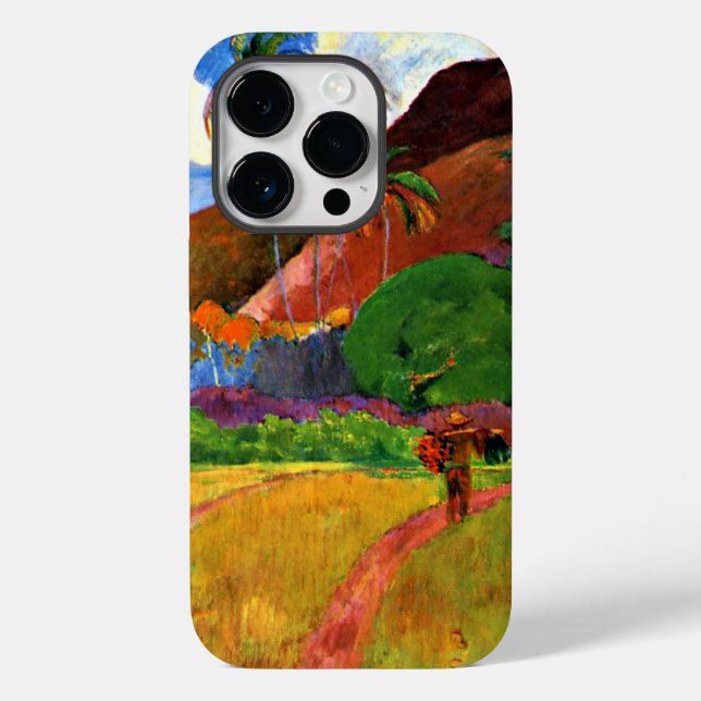 Gauguin - Tahitianische Berge, Case-Mate iPhone 14 Pro Hülle (Rückseite)