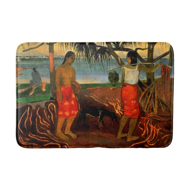 Gauguin - Unter dem Pandanus-Baum Badematte (Vorderseite)