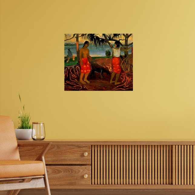 Gauguin - Unter dem Pandanusbaum Poster (Wohnzimmer 2)