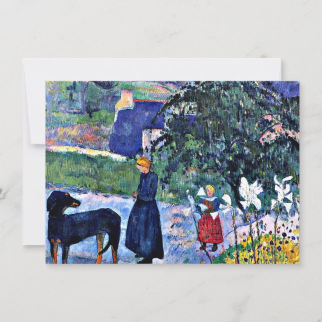 Gauguin - Unter den Lilien Karte (Vorderseite)