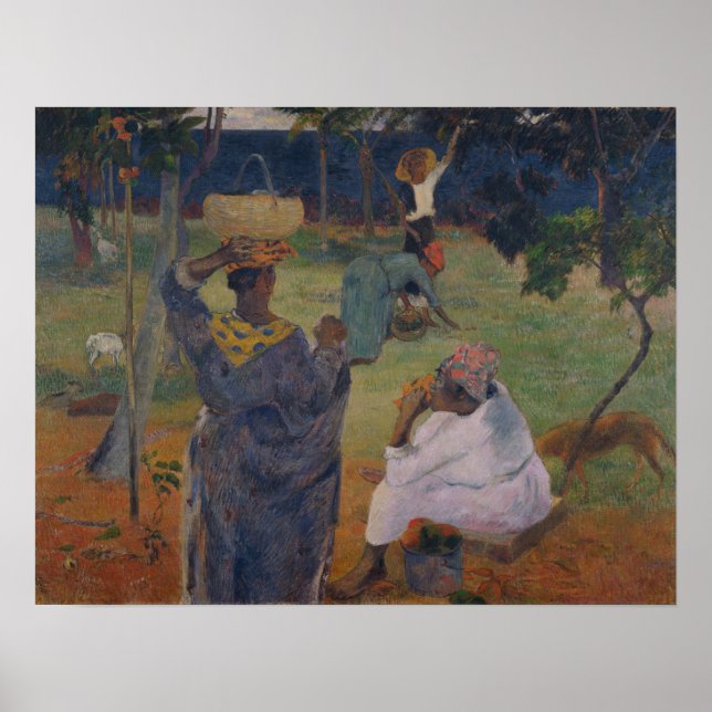 Gauguin - unter den Mangos auf Martinique 1887 Poster (Vorne)