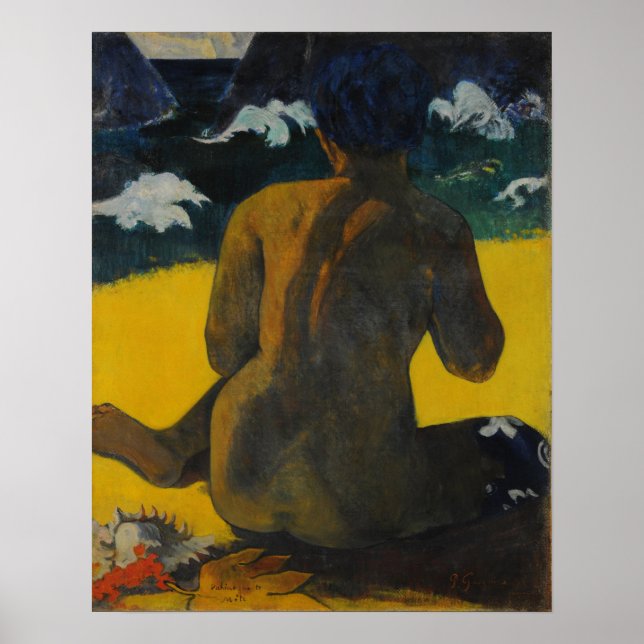 Gauguin - Vahine No Te Miti (Frau am Meer) 189 Poster (Vorne)