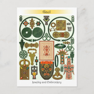 Gaul - Schmuck und Stickerei Postkarte