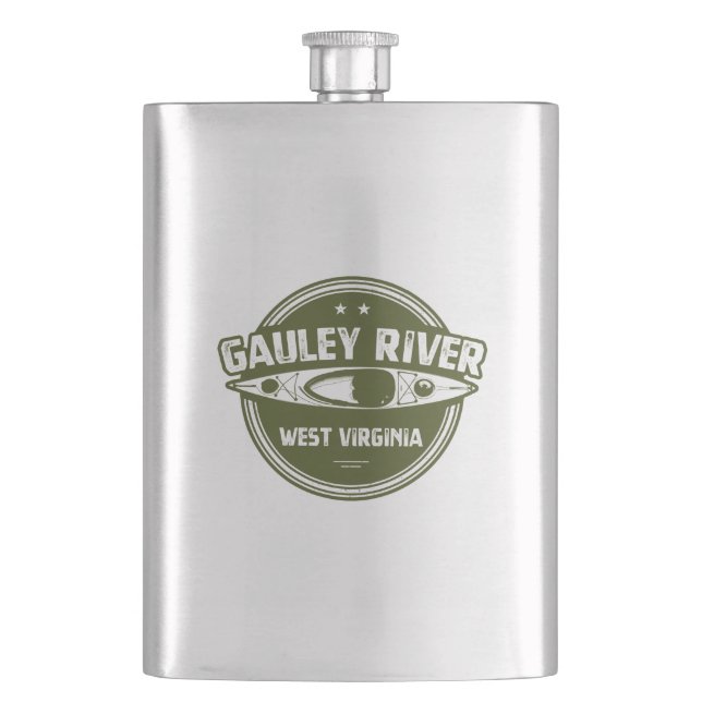 Gauley River, West Virginia Flachmann (Vorderseite)