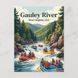 Gauley River, West Virginia, USA Postkarte