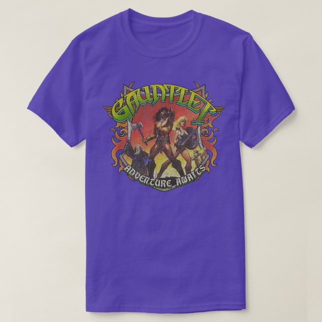 Gauntlet Adventure erwartet 1985 T-Shirt (Design vorne)