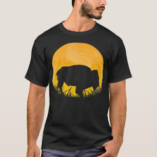 Gaur Easy Halloween Outfit indischen Bison O Moon T-Shirt