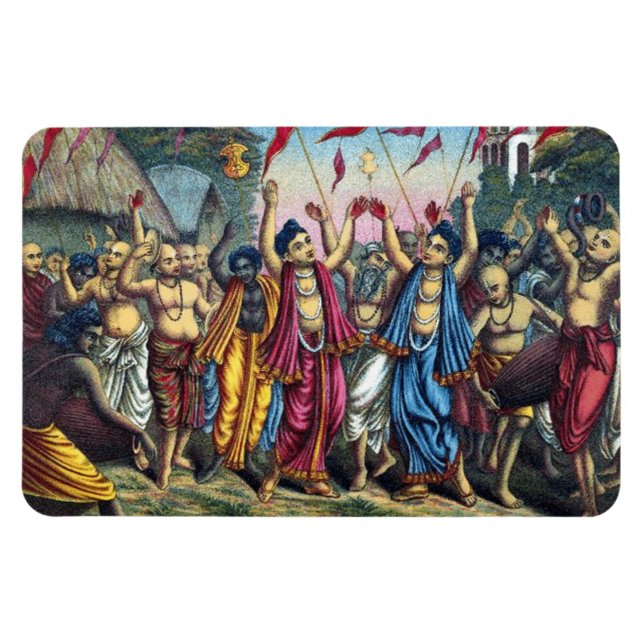Gaur Nitai Harinama Sankirtana Magnet (Horizontal)