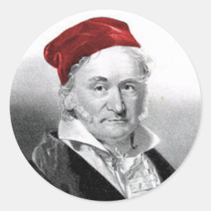 Gauß Runder Aufkleber
