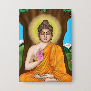 Gautam-Buddha-Knopf Button