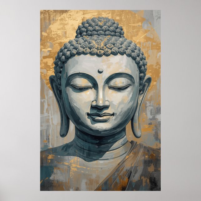  Gautam Buddha Spiritual Wall Art Poster (Vorne)