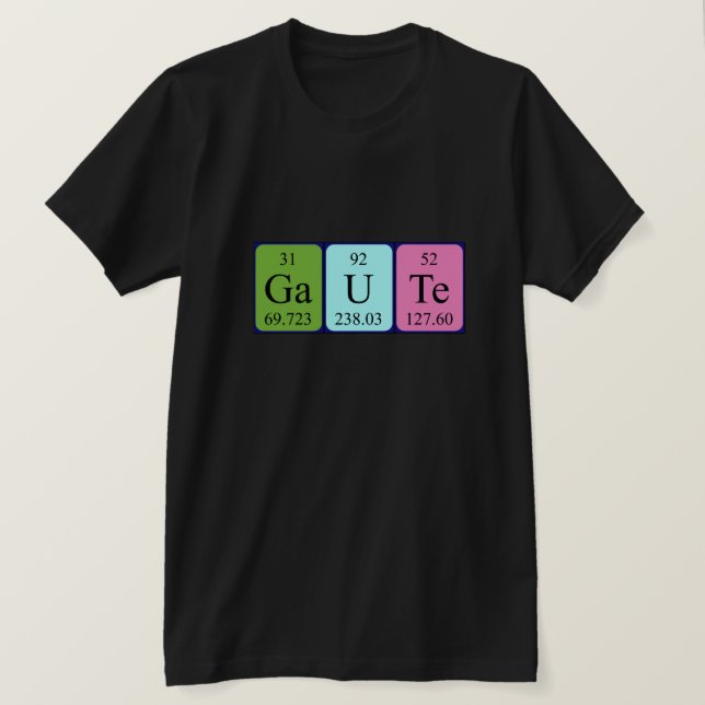 Gaute Periodenname Shirt (Design vorne)