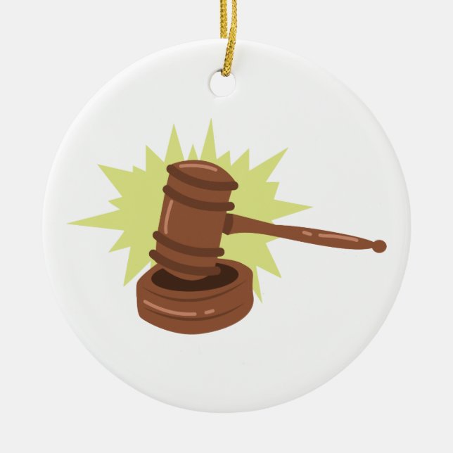 Gavel Keramik Ornament (Vorne)