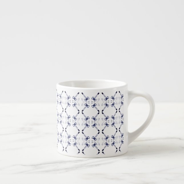 Gavels Navy und White Anwalt Expresso Tasse & Cups (Rechts)
