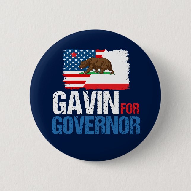 Gavin für Gouverneur von Kalifornien im Jahr 2018 Button (Vorderseite)