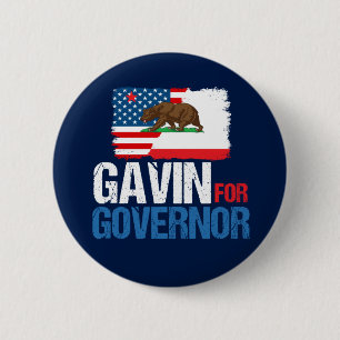 Gavin für Gouverneur von Kalifornien im Jahre 201 Button