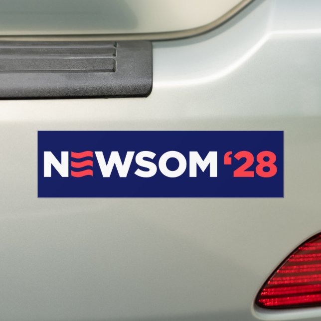Gavin Newsom 2028 Autoaufkleber (Auf Auto)