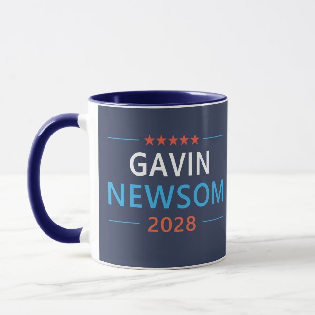 Gavin Newsom 2028 für den Präsidenten Tasse (Links)