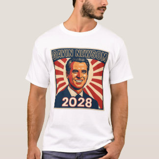 Gavin Newsom 2028 Hope Style Präsidentschaftskampa T-Shirt