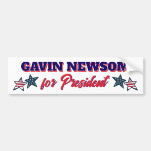 Gavin Newsom für den Präsidenten Politisch Autoaufkleber