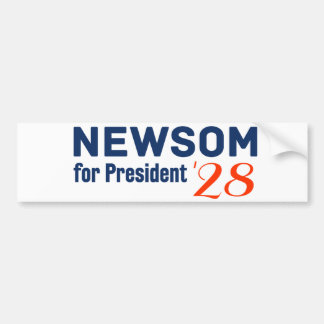 Gavin Newsom für Präsident 2028 Aufkleber Autoaufkleber