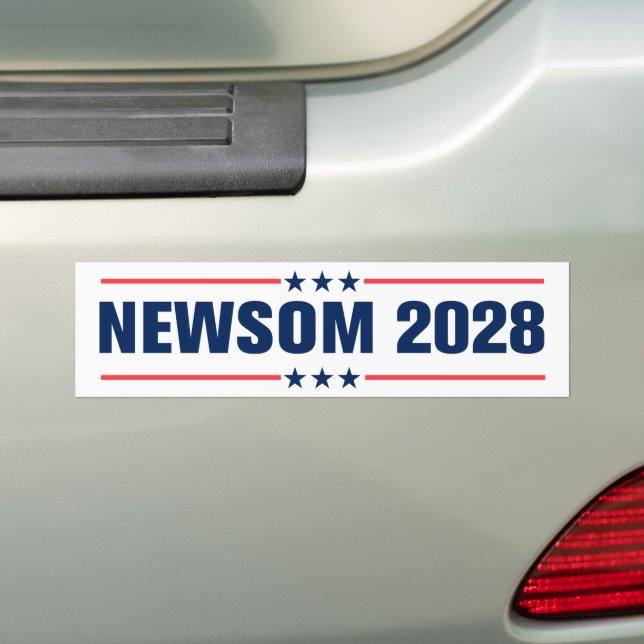 Gavin Newsom für Präsident 2028 Autoaufkleber (Auf Auto)