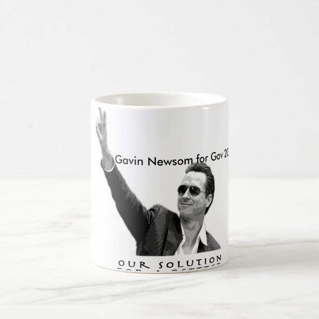 Gavin Newsom für reg. 2010 Kaffeetasse (Mittel)