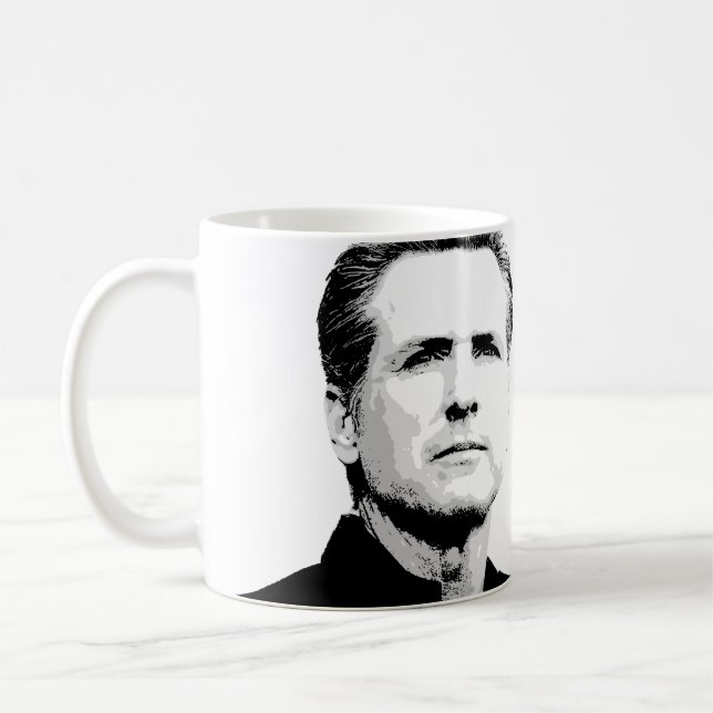 Gavin Newsom Kaffeetasse (Links)