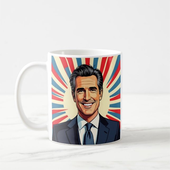 Gavin Newsom | Kaliforniens Lieblingsgouverneur Kaffeetasse (Links)