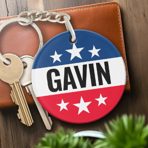 Gavin Newsom Kampagne - Vintage Ike Design Schlüsselanhänger