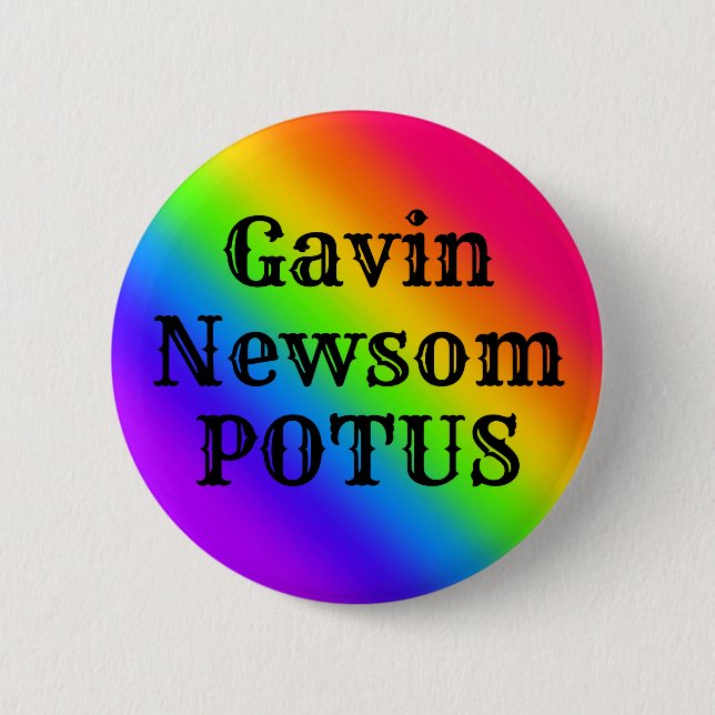 Gavin Newsom POTUS Button (Vorderseite)
